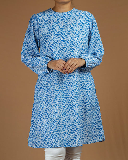 Printed Cotton Kurti – Modest Everyday Elegance