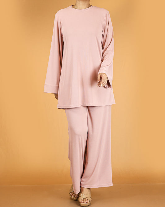 Relaxed Tunic & Wide-Leg Pant Co-ord Set