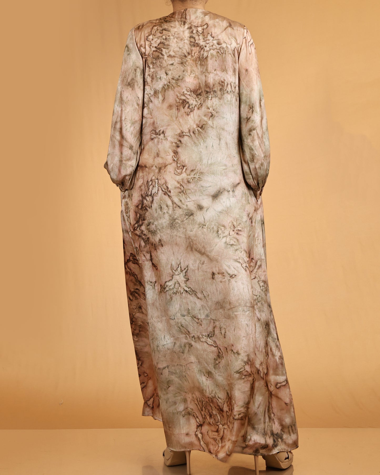 Tie-Dye abaya Coat