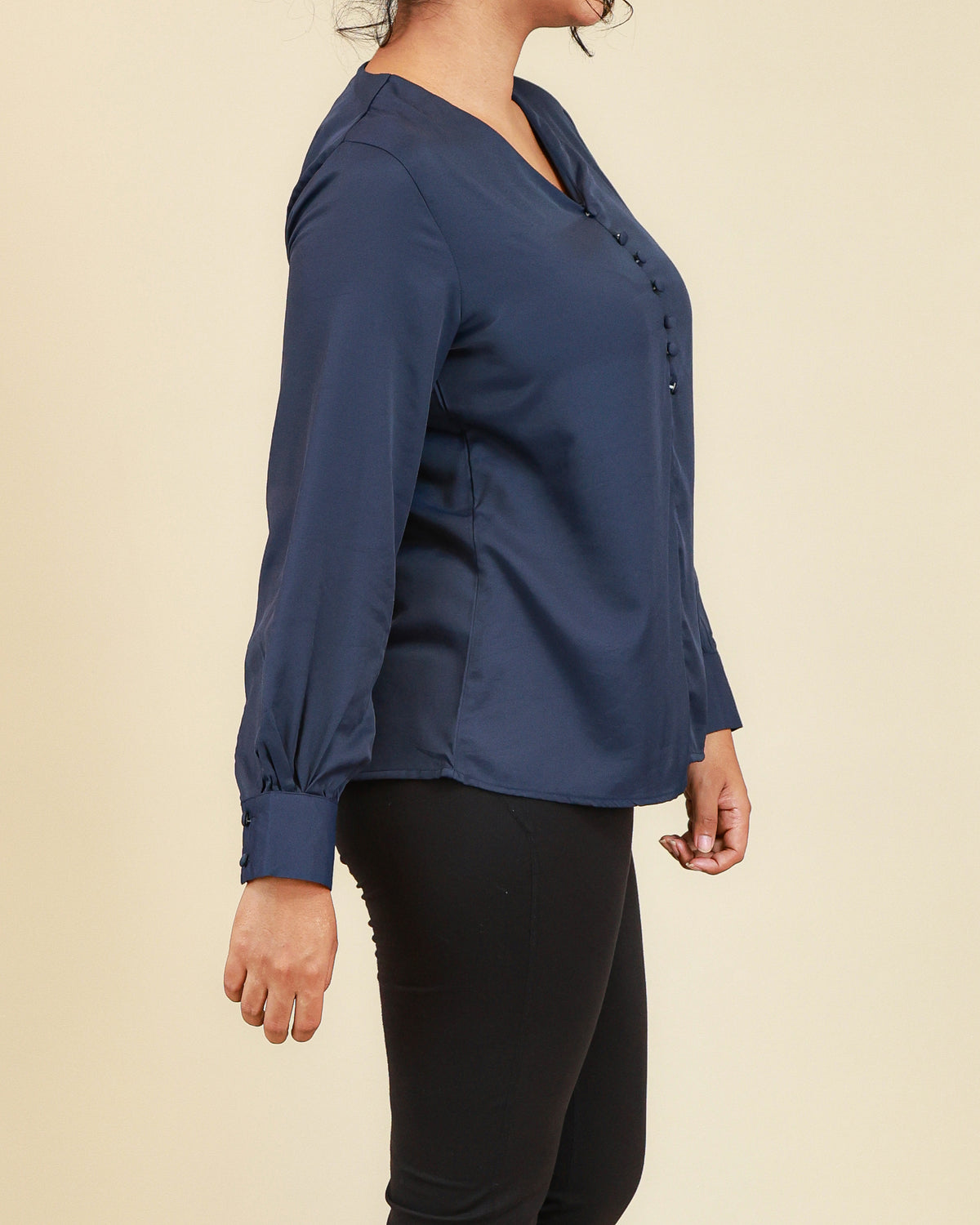 Celeste Navy Blouse