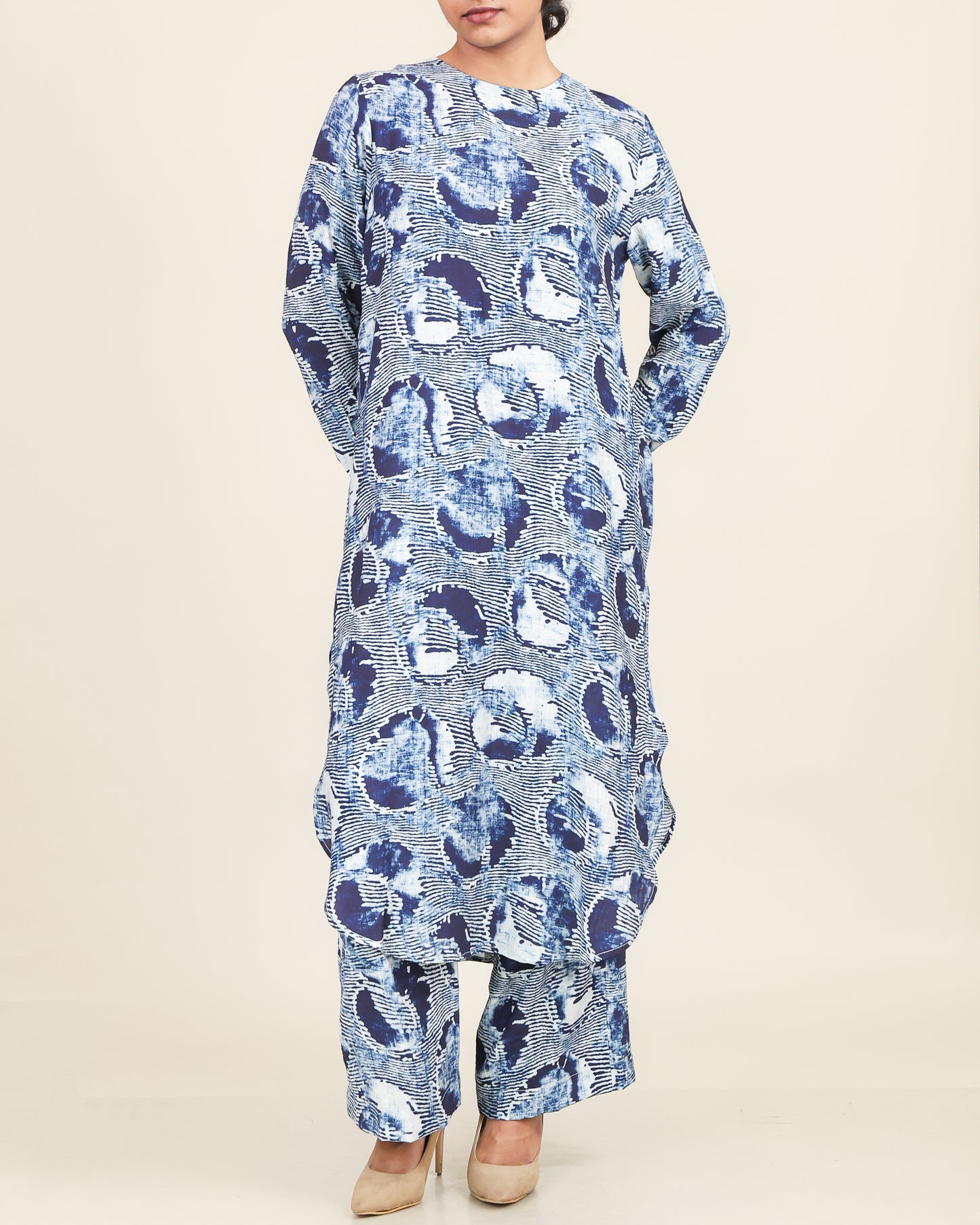 Ocean Ink Textured Co-Ord Set