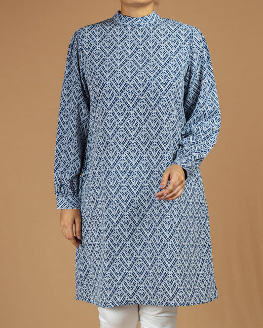 Elegant Printed Cotton Kurti - Modest & Stylish