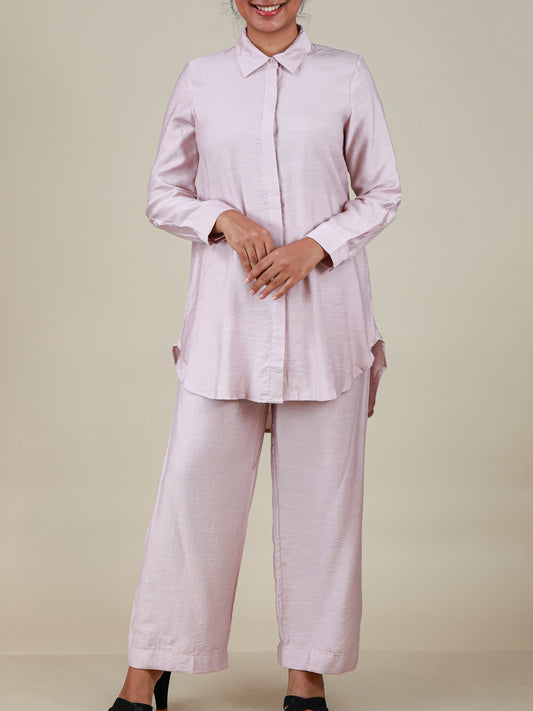 Celeste Blush Pearl Relaxed Co-Ord Set