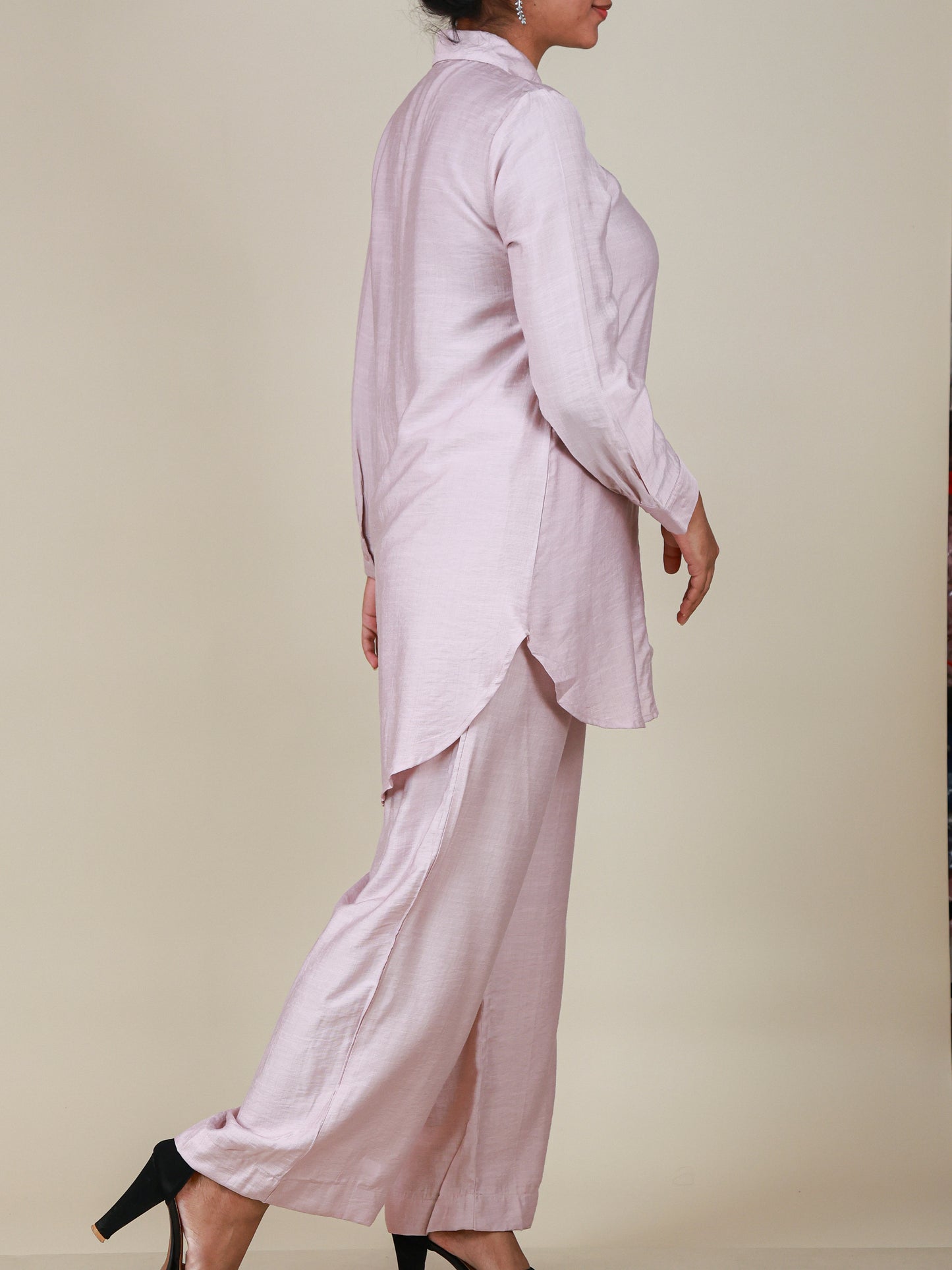 Celeste Blush Pearl Relaxed Co-Ord Set