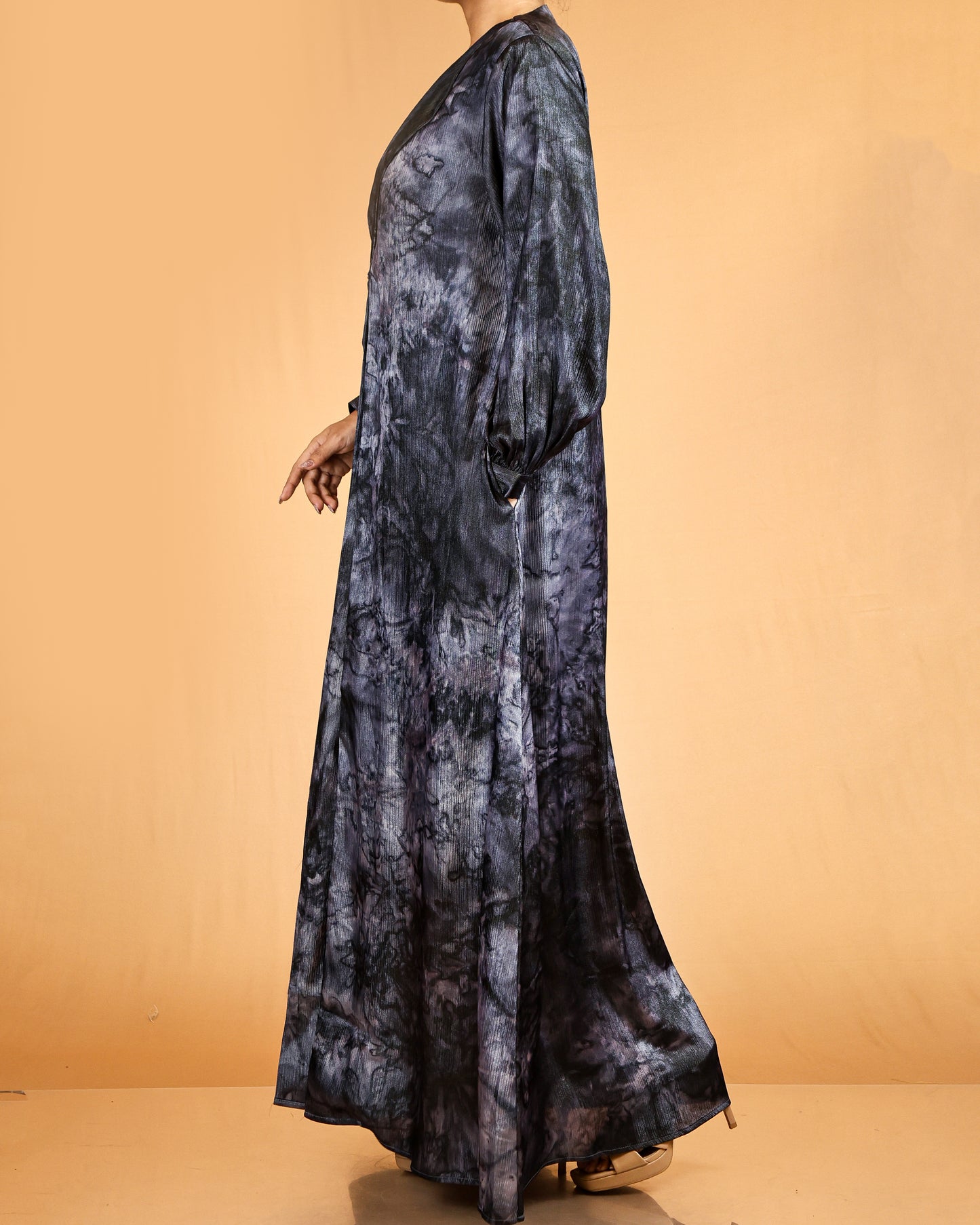 Tie-Dye abaya Coat