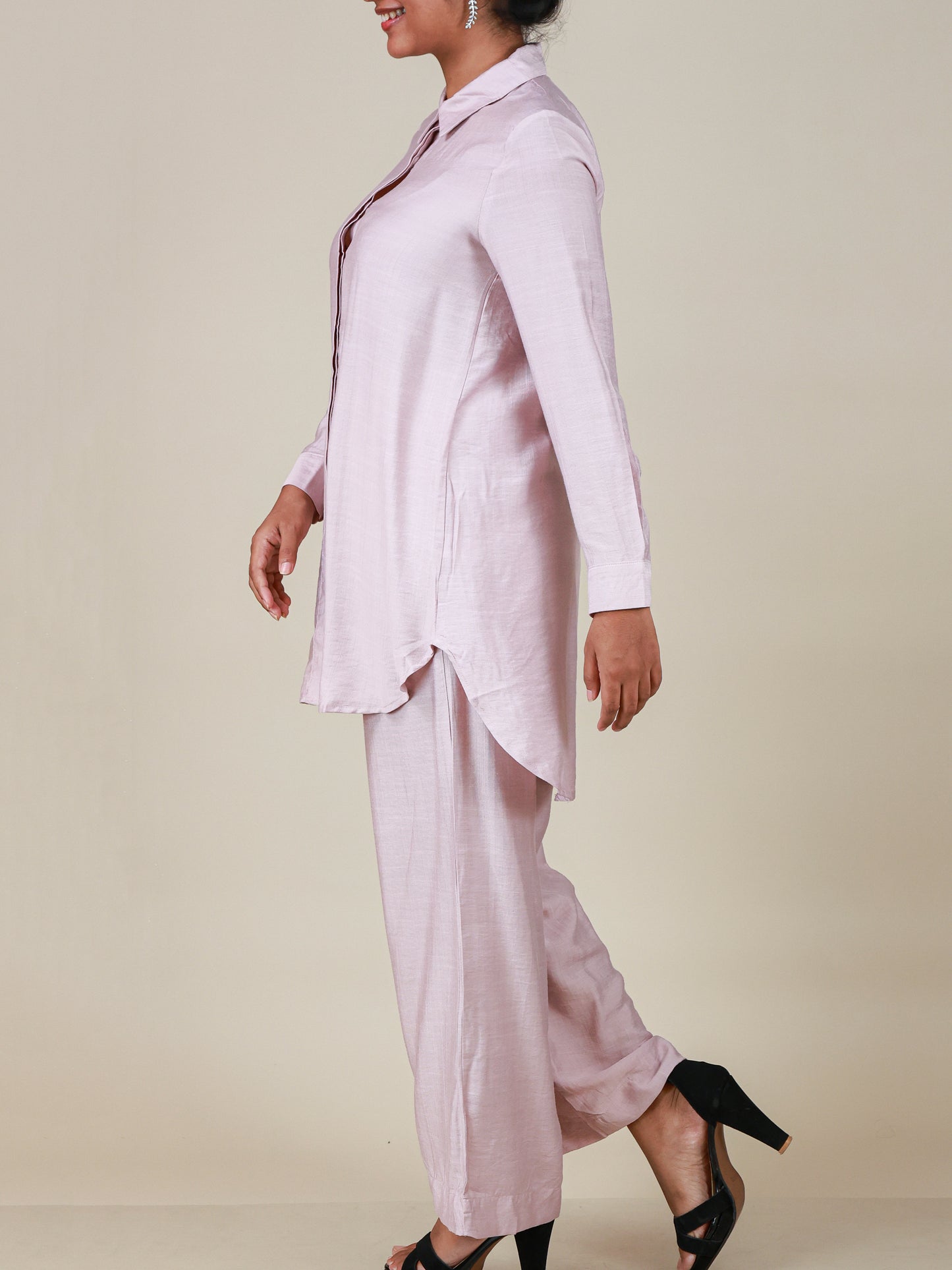 Celeste Blush Pearl Relaxed Co-Ord Set