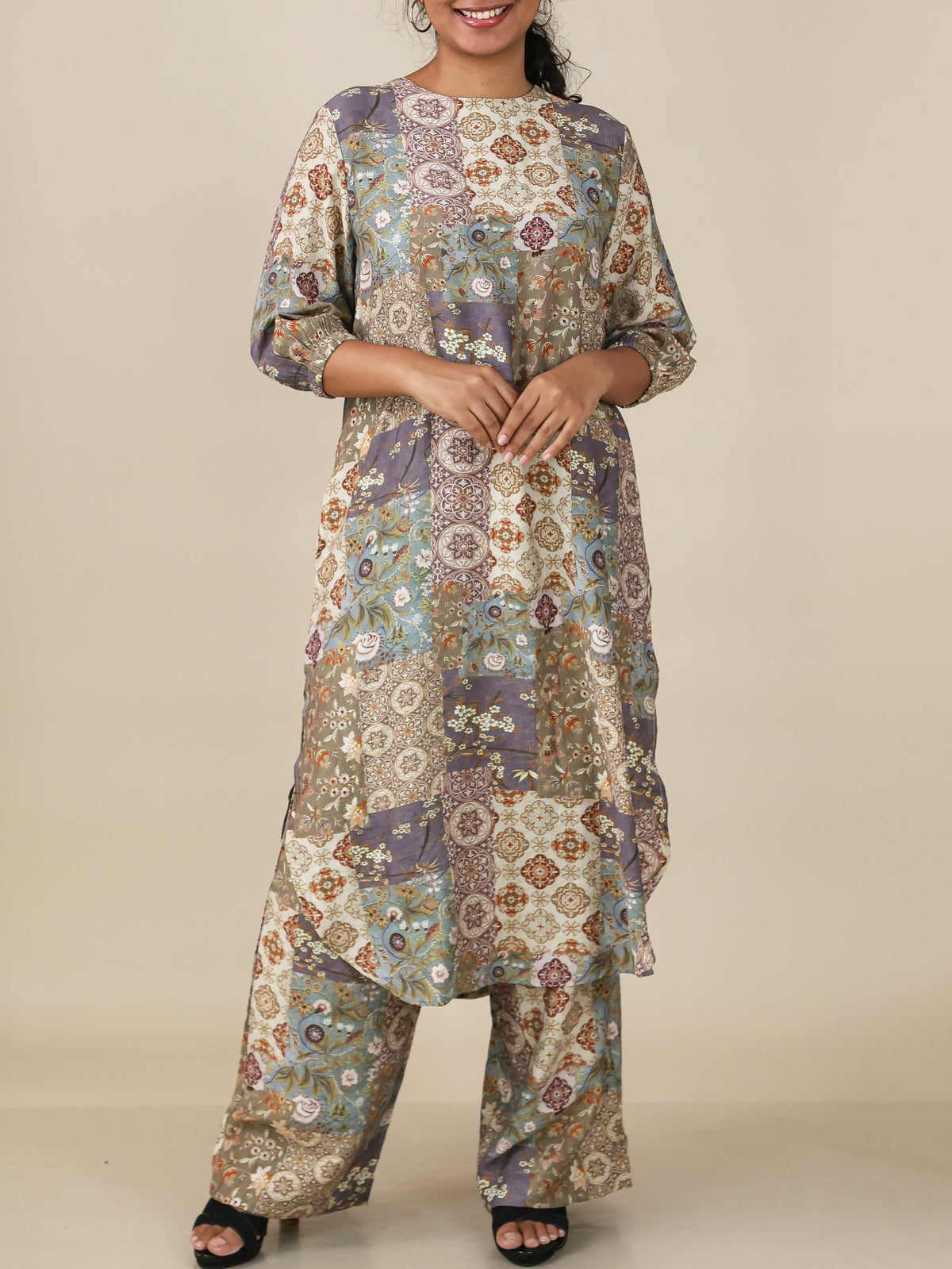 Virelle Sandstone Patchwork Co-Ord Set