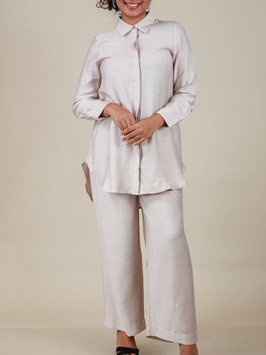 Celeste Pearl Mist Relaxed Co-Ord Set