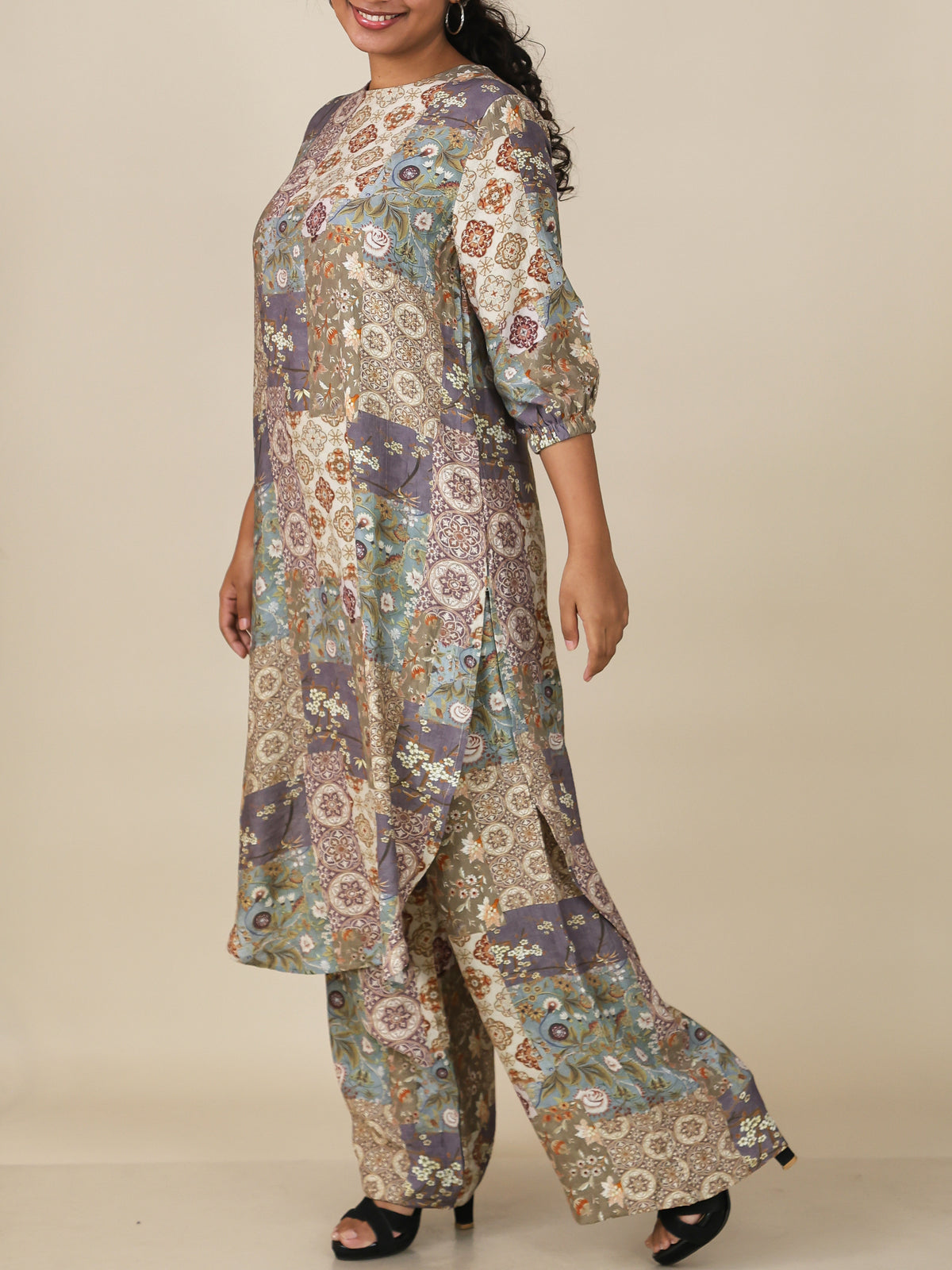 Virelle Sandstone Patchwork Co-Ord Set