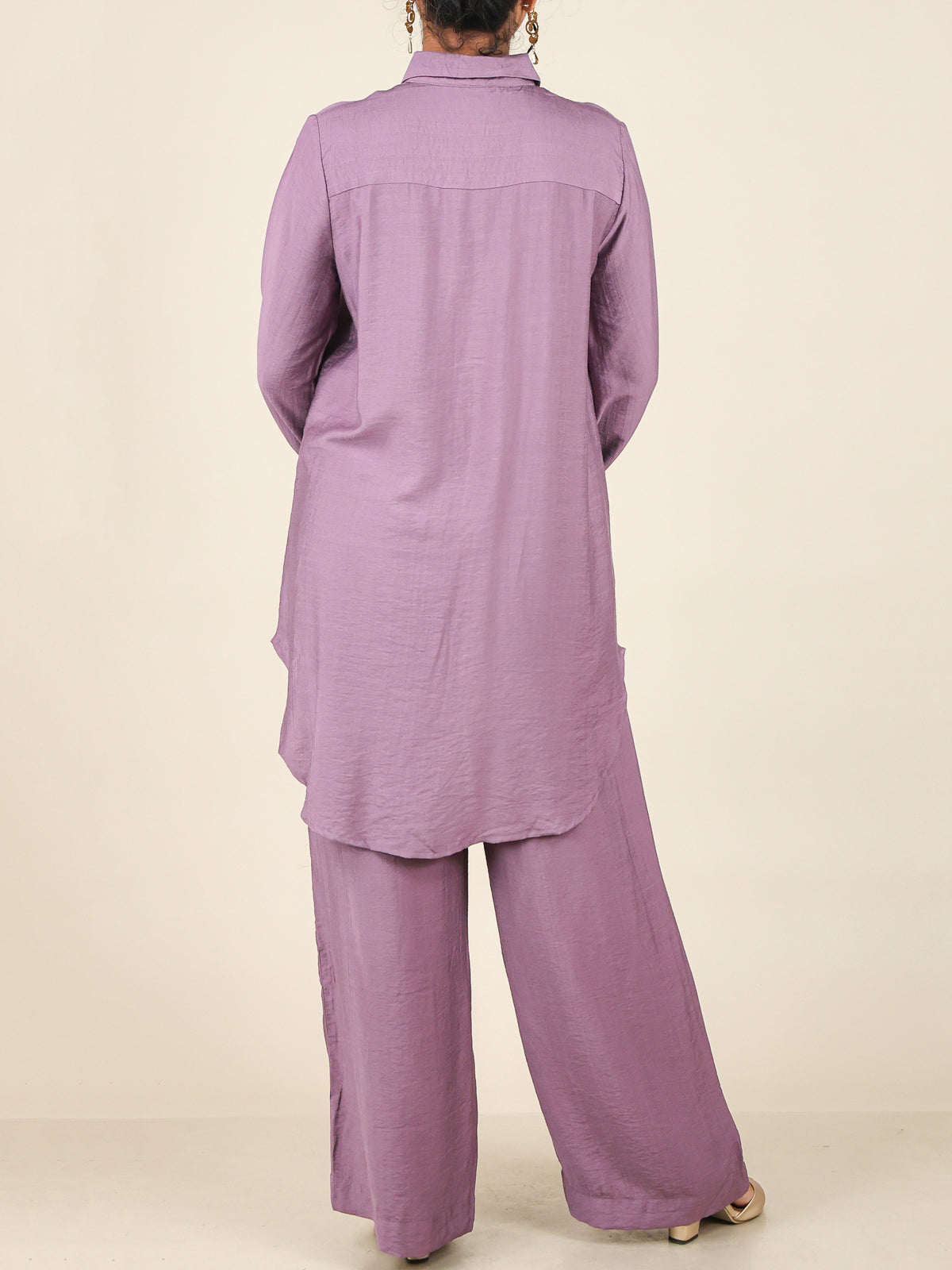 Althea Dusty Mauve Button Front Co-Ord Set