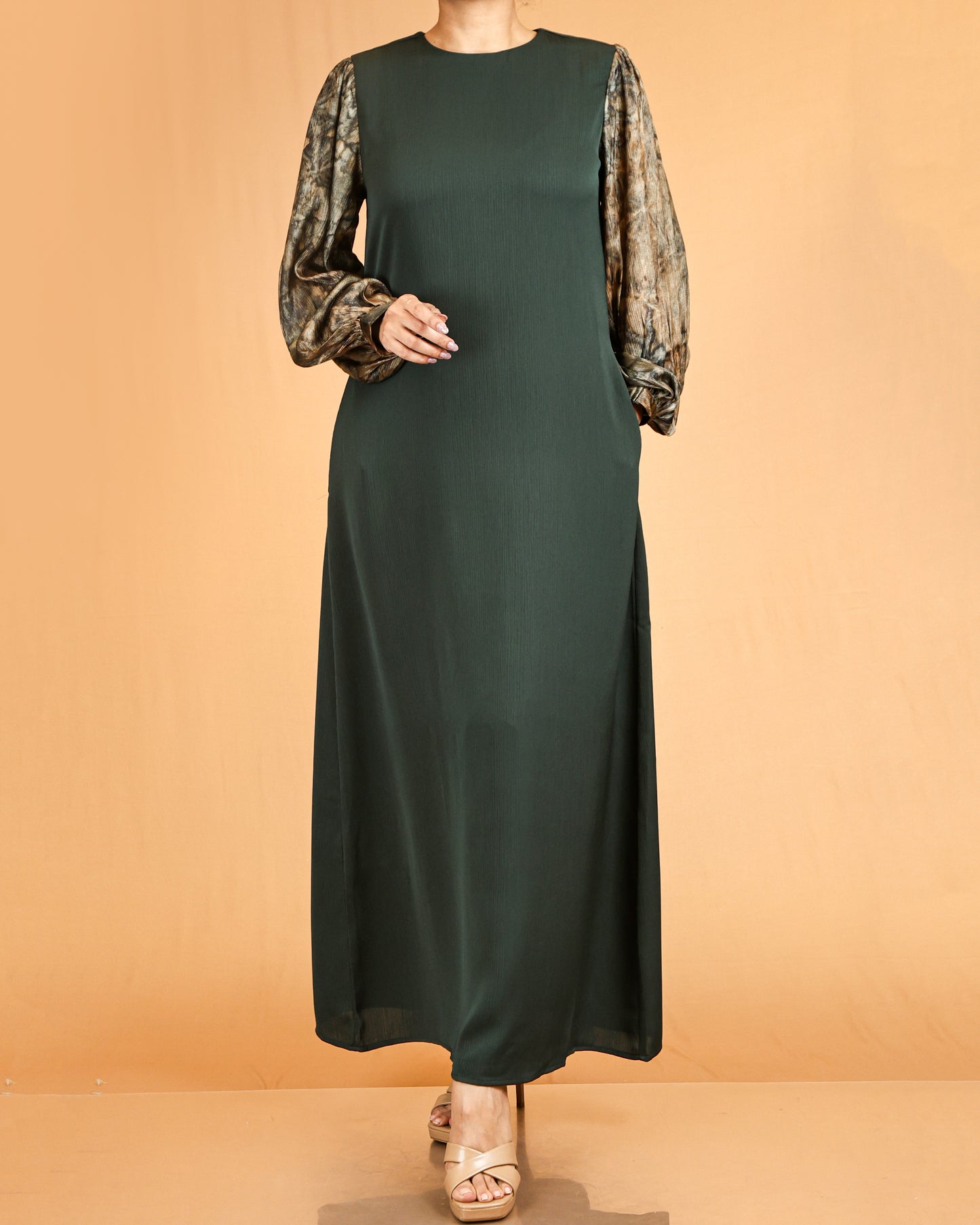 lace long sleeve abaya