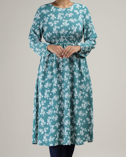 Floral Frock-Style Top – Polycotton Comfort & Elegance