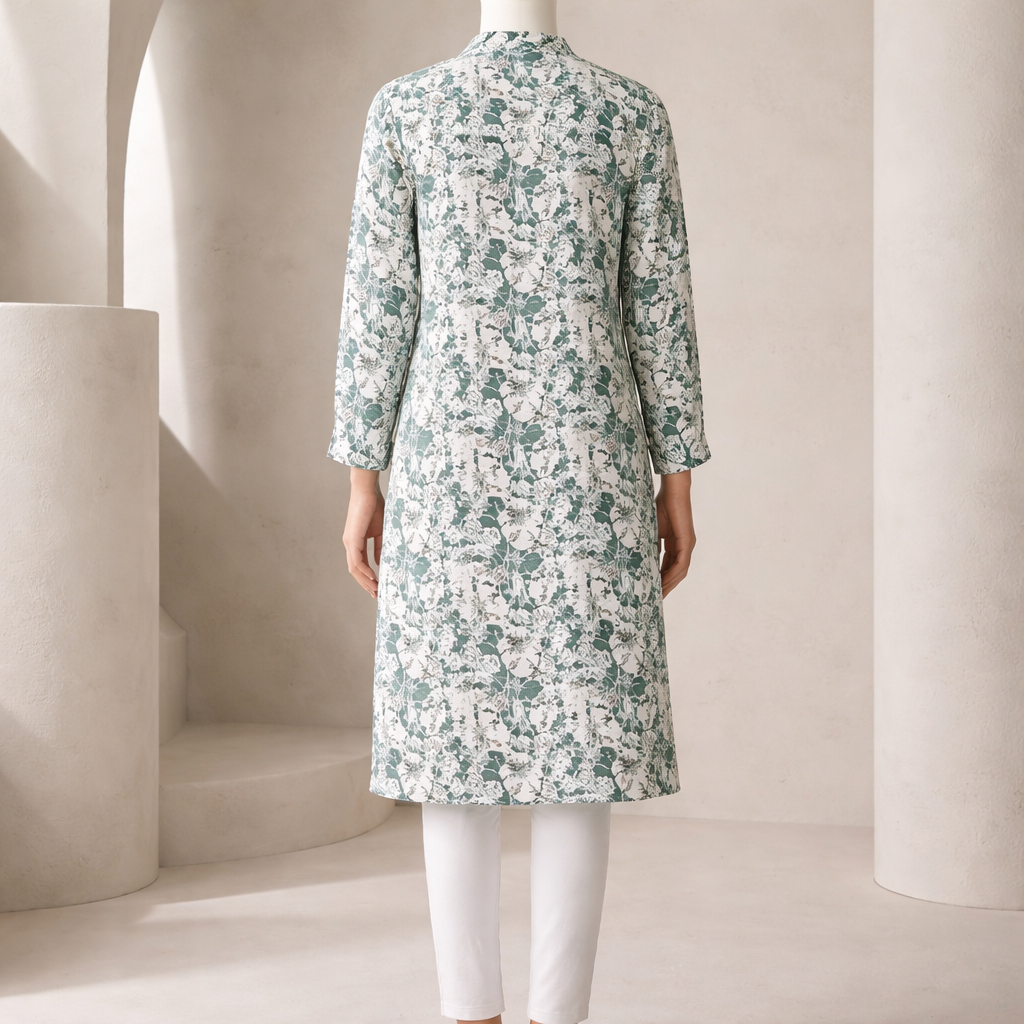 Sage Heritage Luxe Shirt Dress