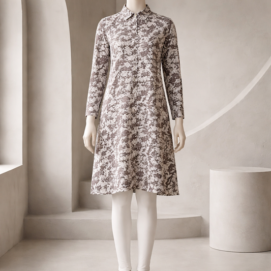 Mocha Heritage Luxe Shirt Dress