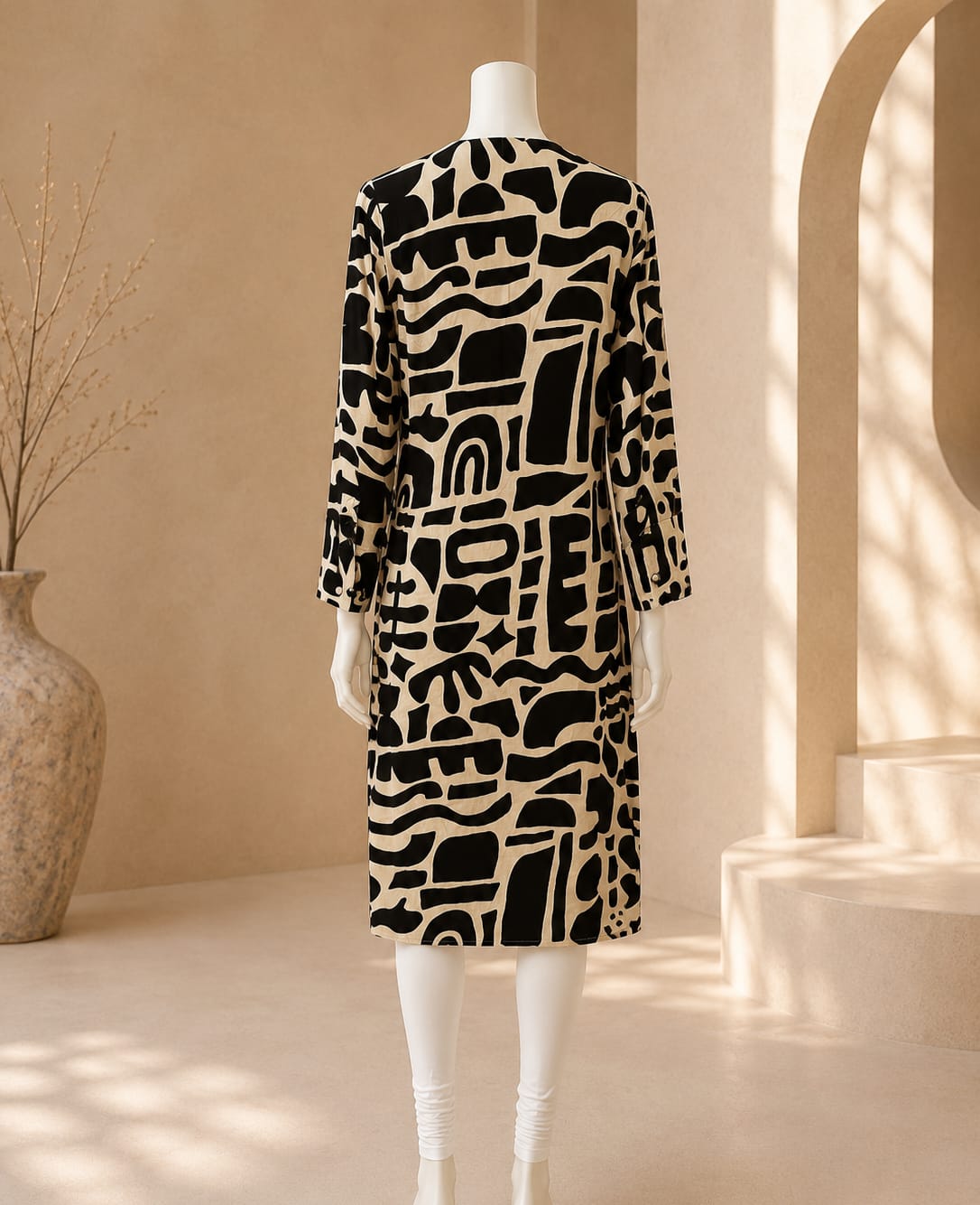 Midnight Mosaic Statement Tunic Top