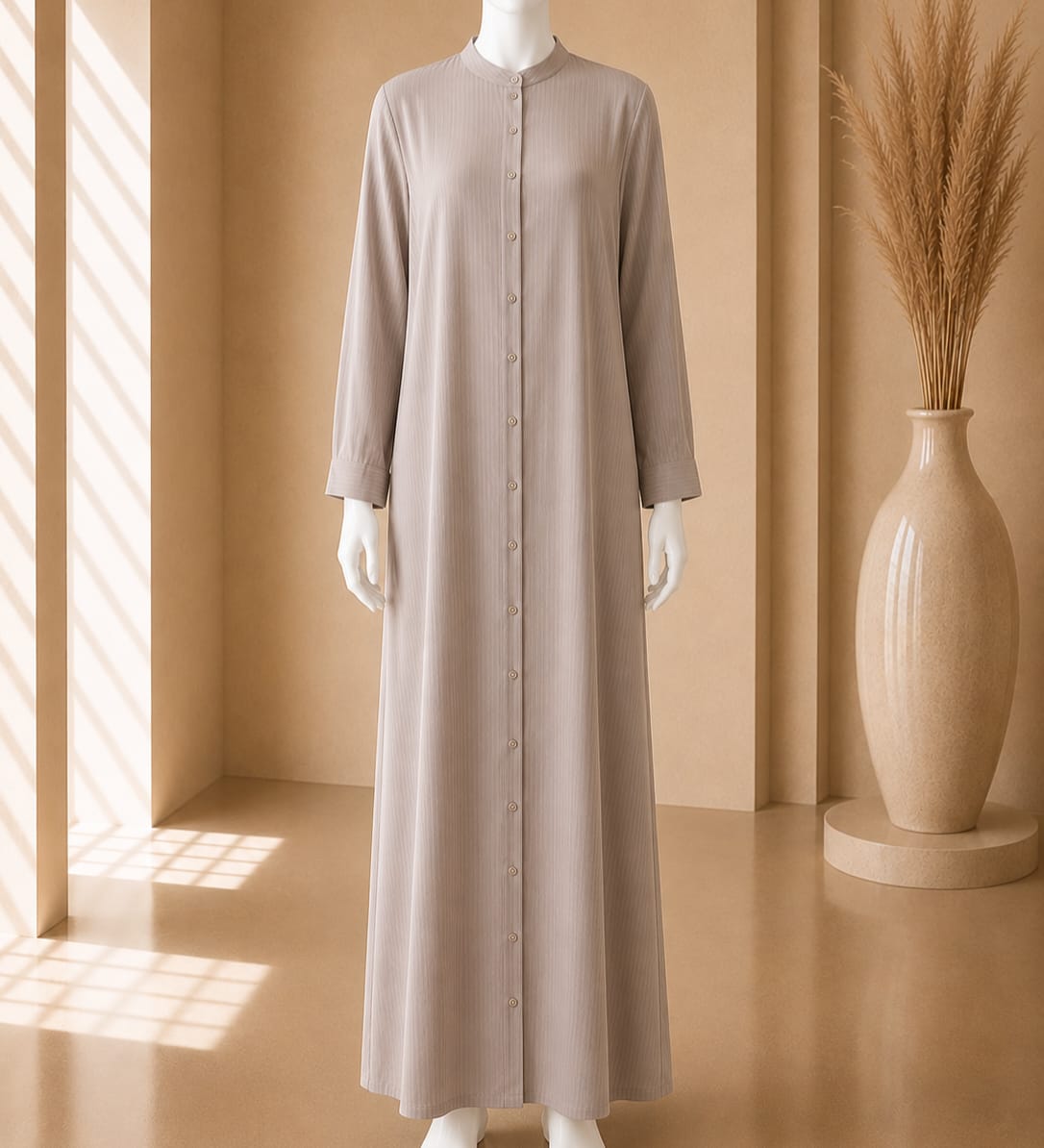 Luna Essence Buttoned Abaya Maxi
