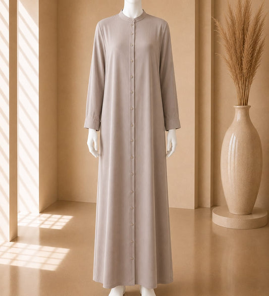 Luna Essence Buttoned Abaya Maxi