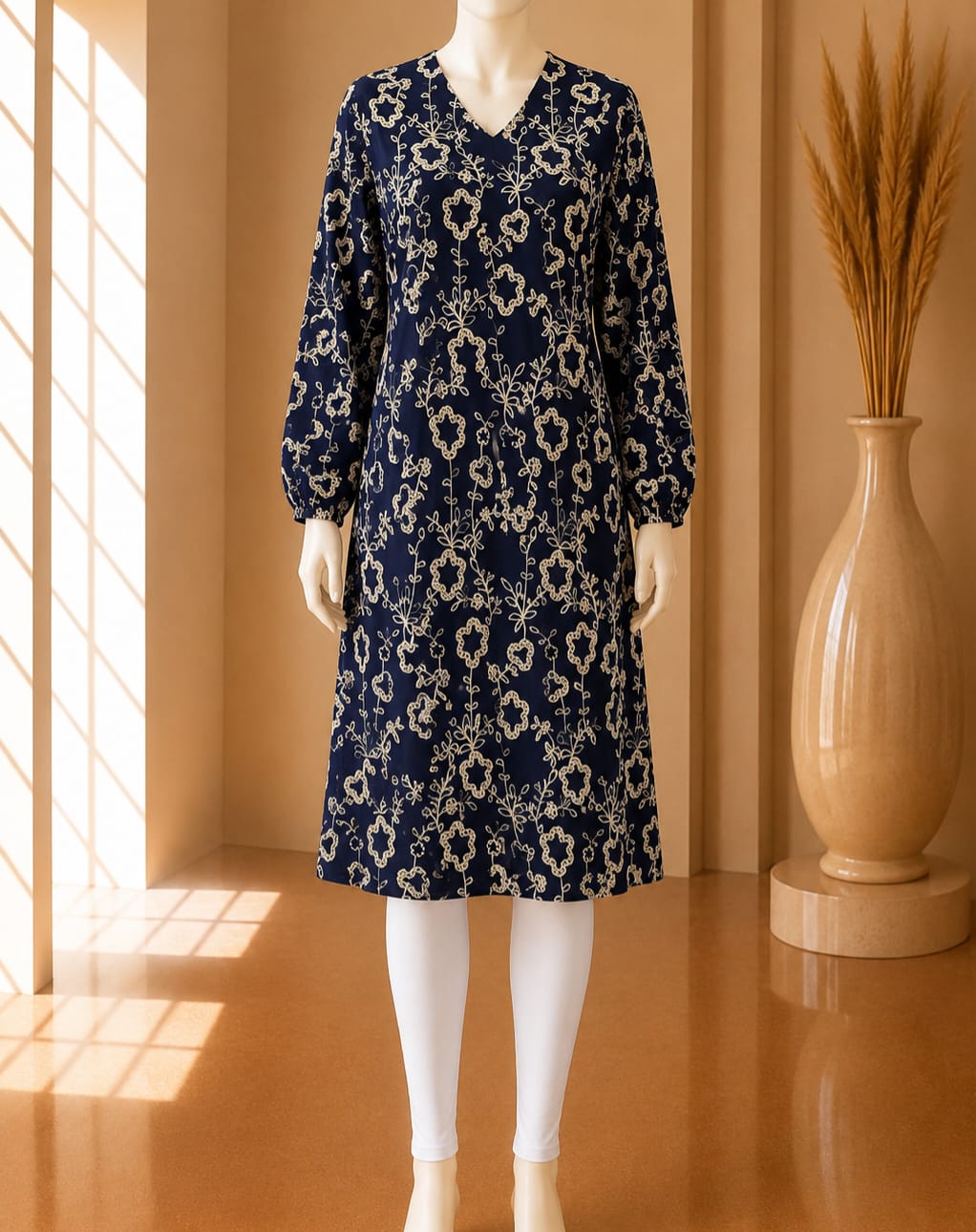 Sapphire Fleur Embroidered Midi