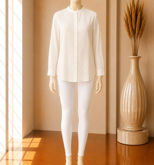 Ivory Harmony Shirt Dress