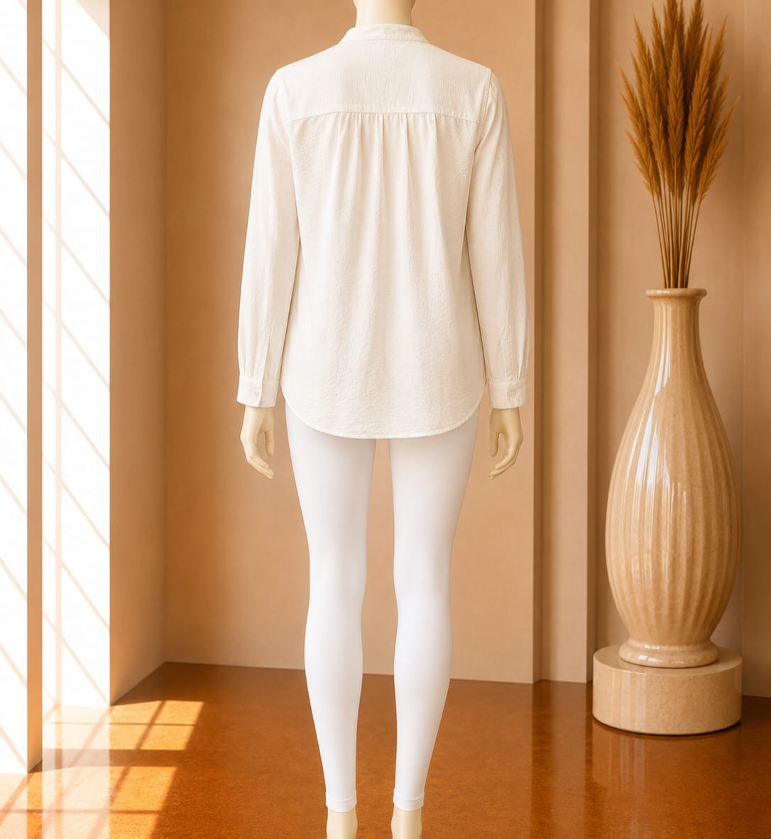 Ivory Harmony Shirt Dress