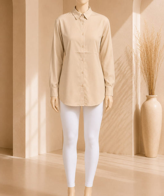 Celeste Classic Shirt – Beige
