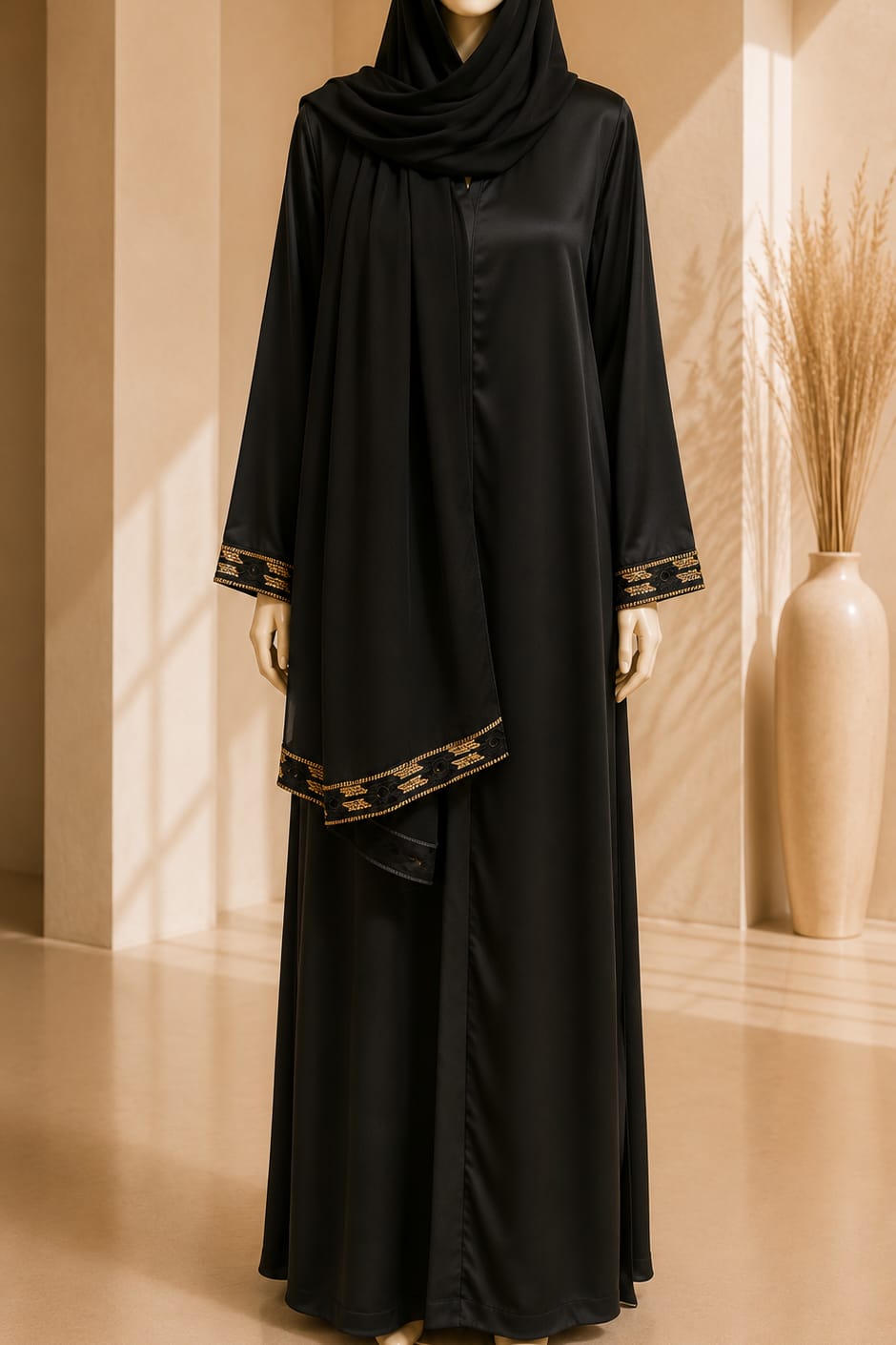 Celestial Trim Open Abaya