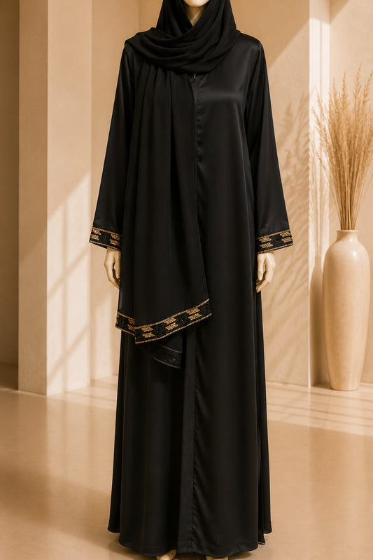 Celestial Trim Open Abaya