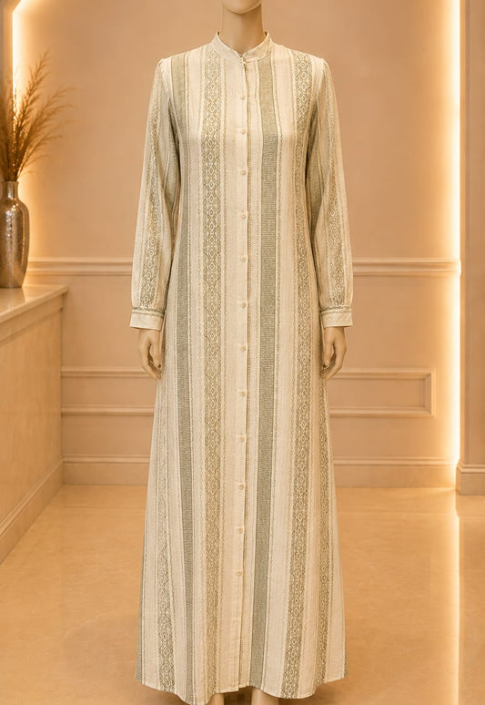 Sorella Stripe Maxi – Sage Beige