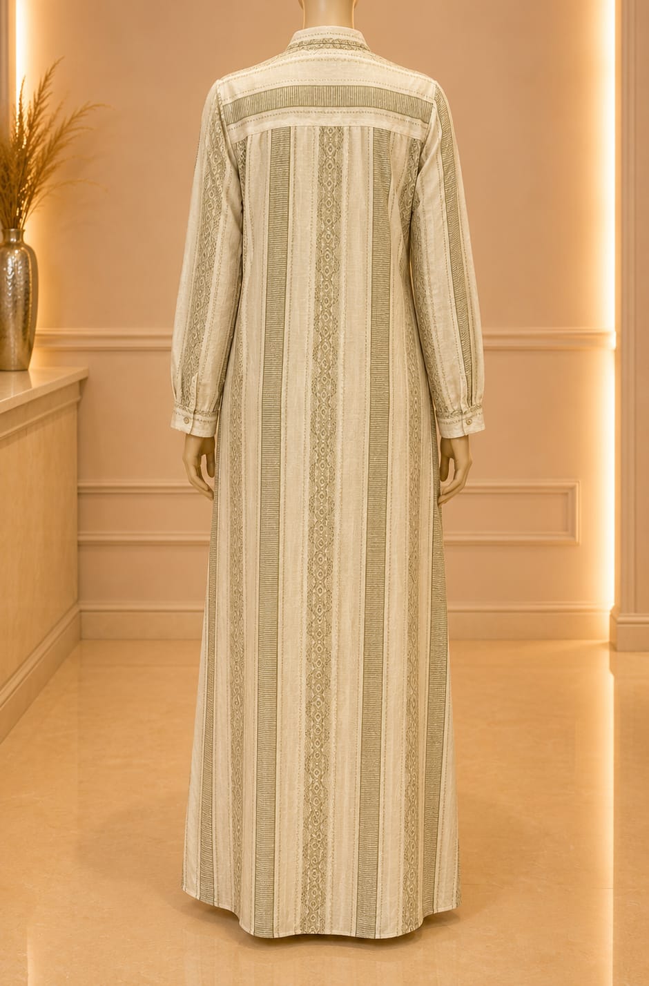 Sorella Stripe Maxi – Sage Beige