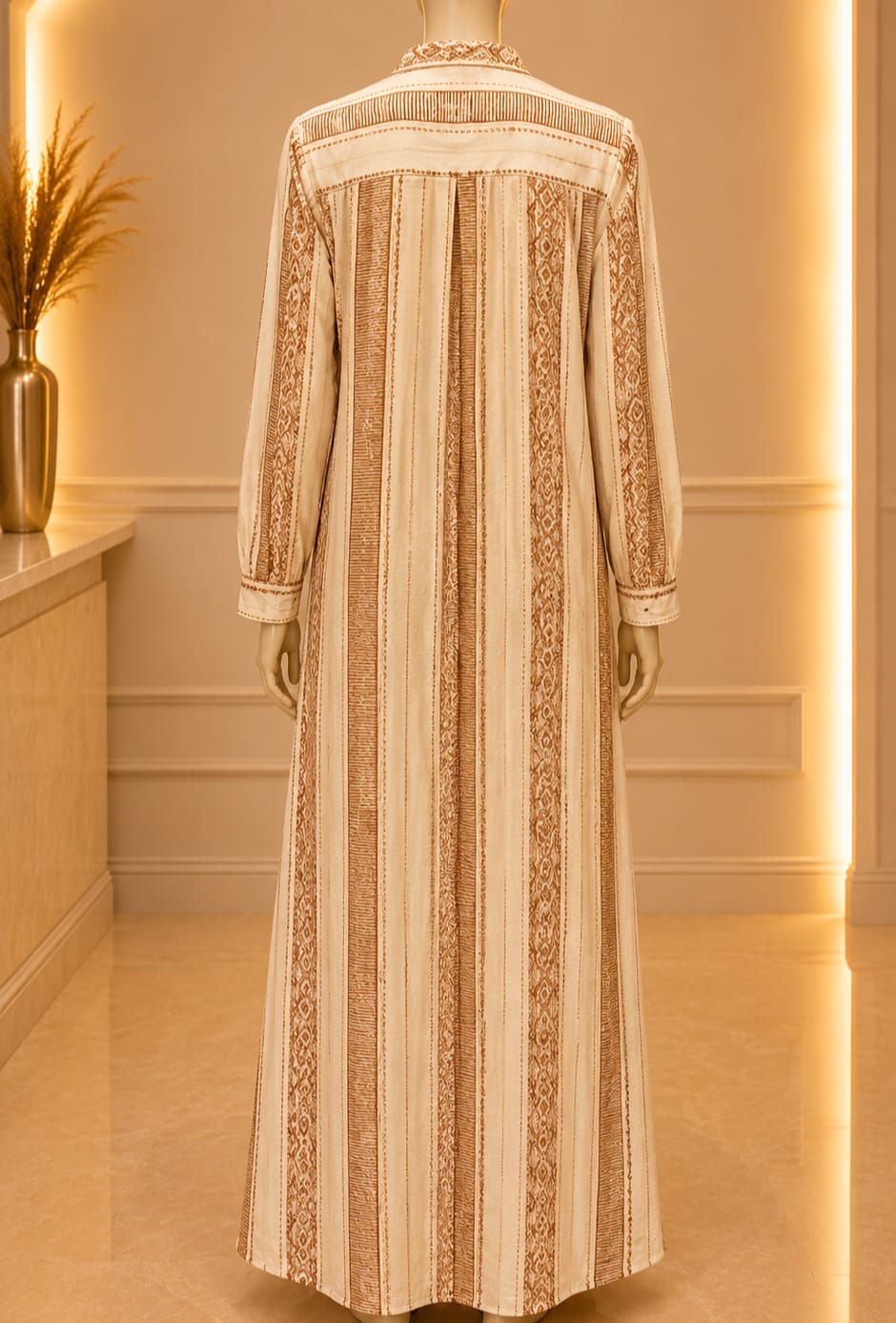 Sorella Stripe Maxi – Sand Beige