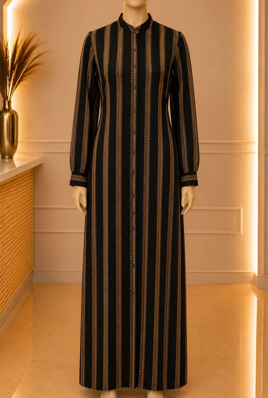 Noire Pinstripe Maxi – Black Bronze