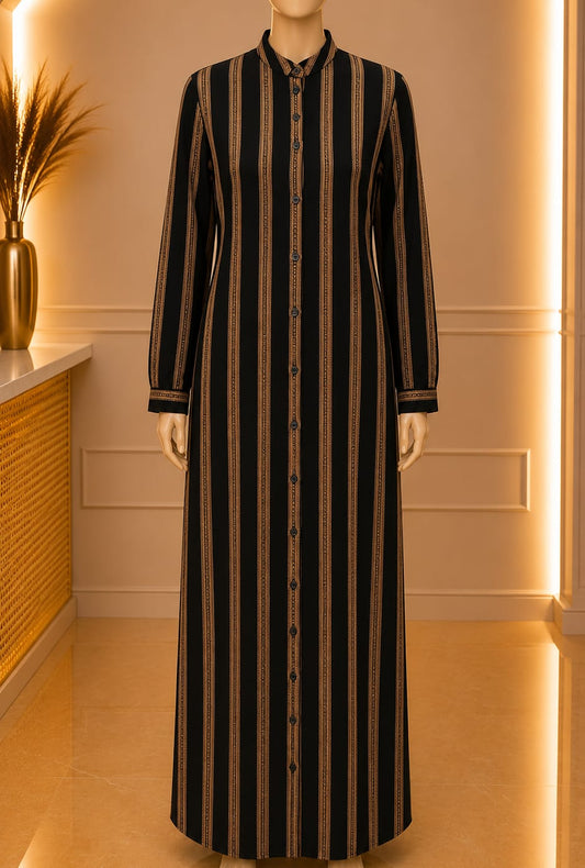 Monarque Stripe Maxi – Black Bronze