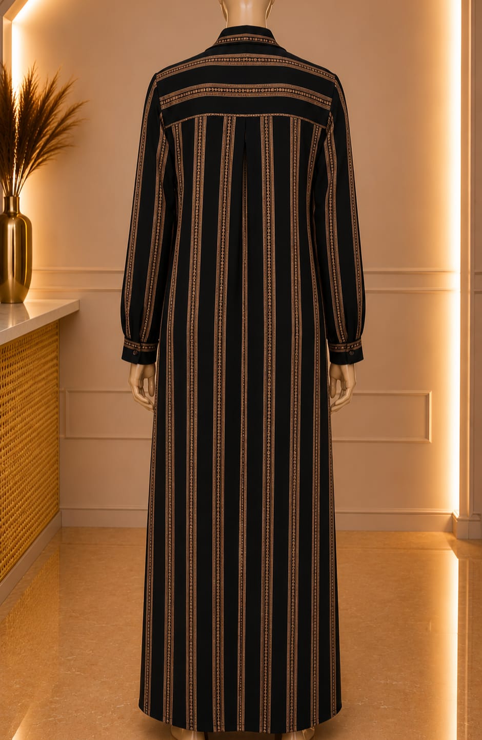 Monarque Stripe Maxi – Black Bronze
