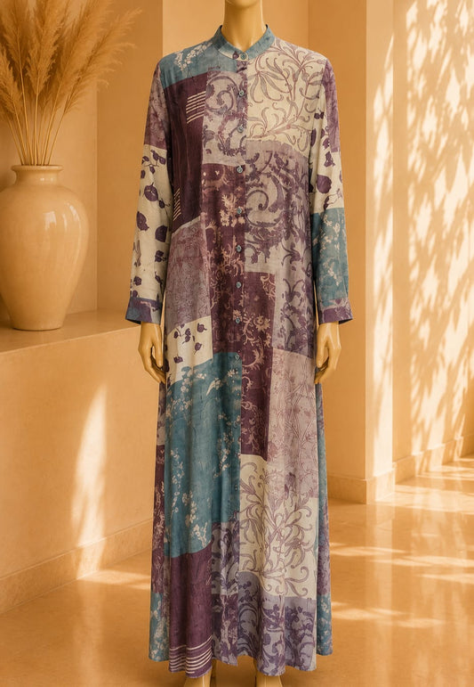 Aurelia Patchwork Maxi – Twilight Plum