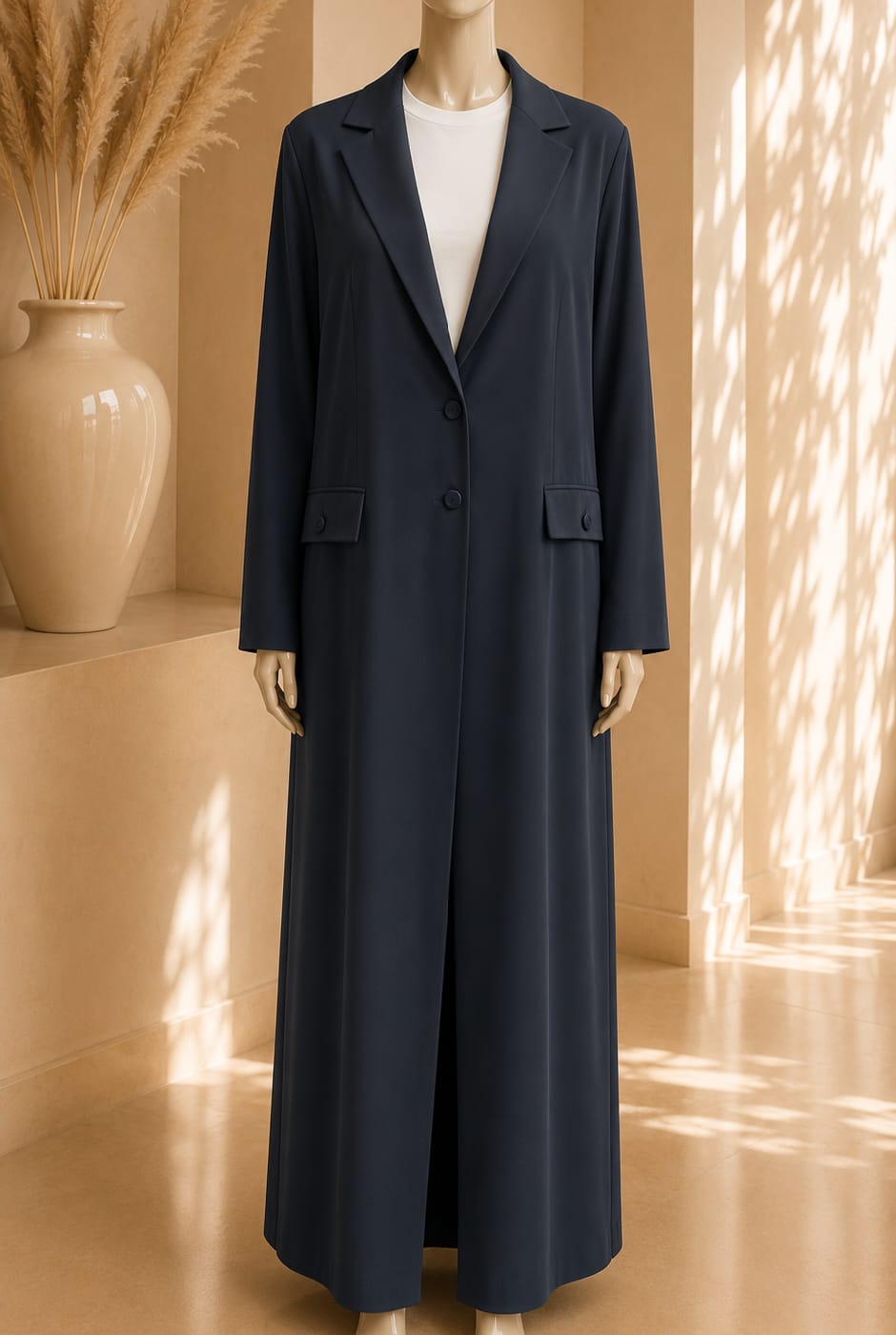 Monarch Tailored Abaya – Midnight Navy