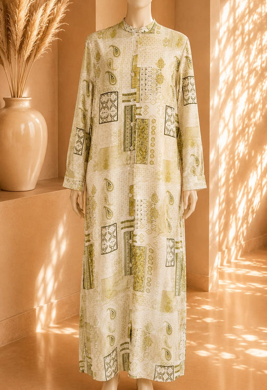Zarina Mosaic Maxi – Olive Mist