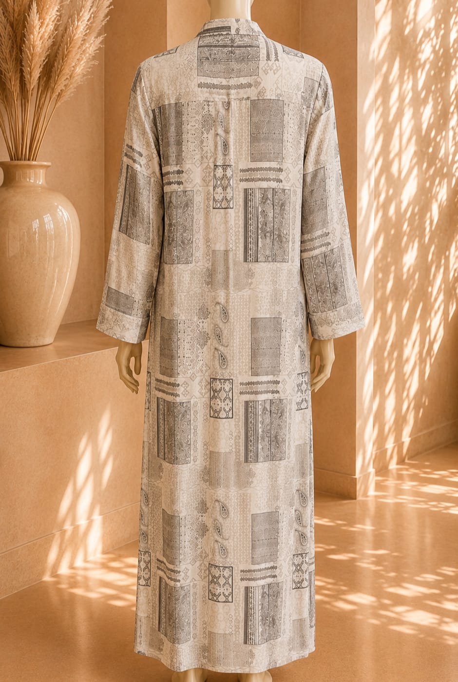Zarina Mosaic Maxi – Ash Grey