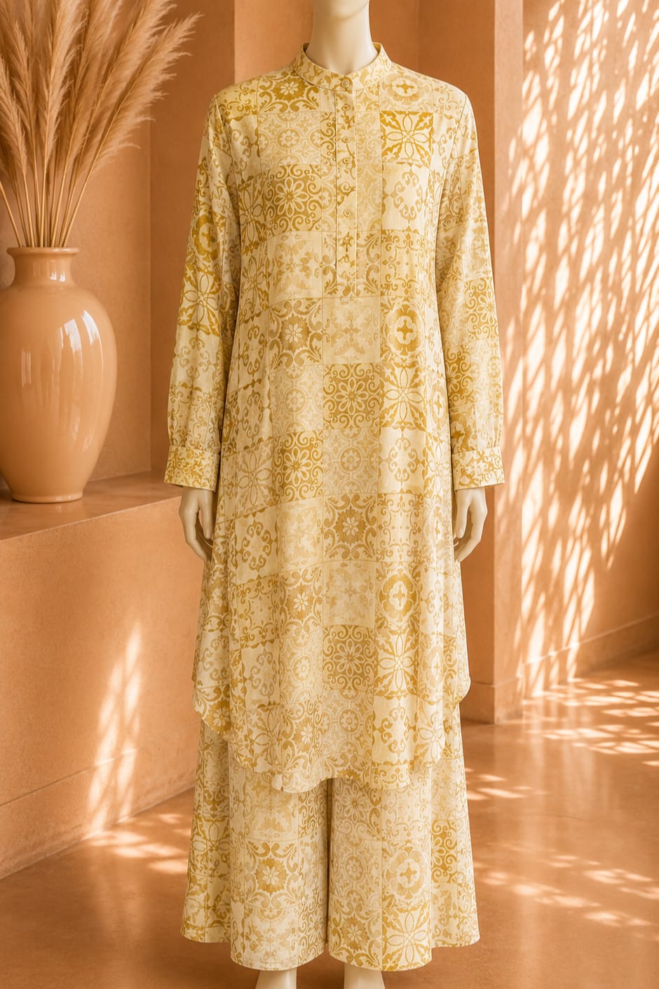 Ravelle Heritage Co Ord Set – Butter Yellow