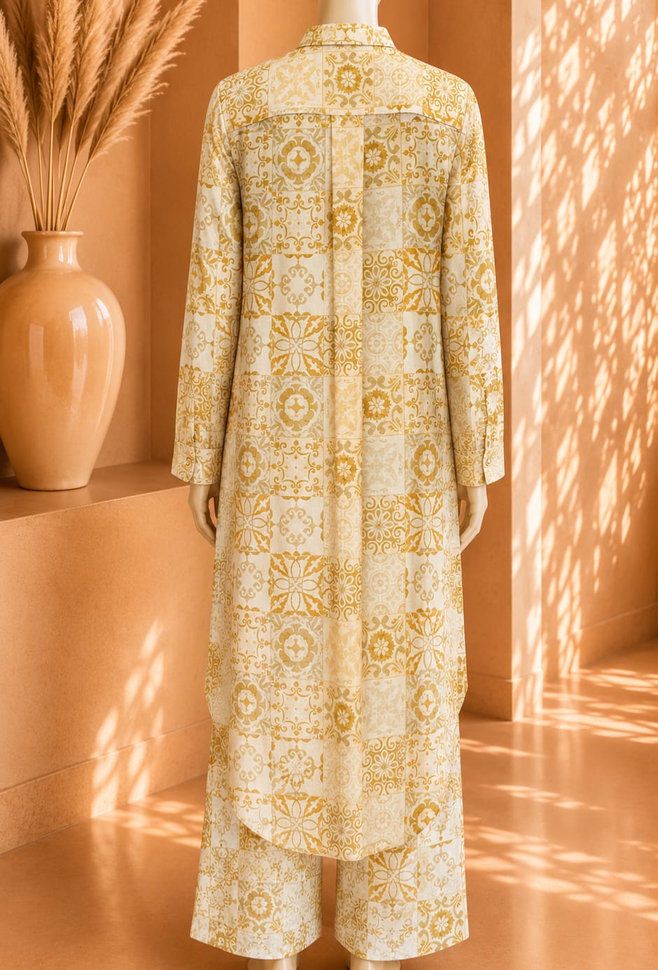 Ravelle Heritage Co Ord Set – Butter Yellow